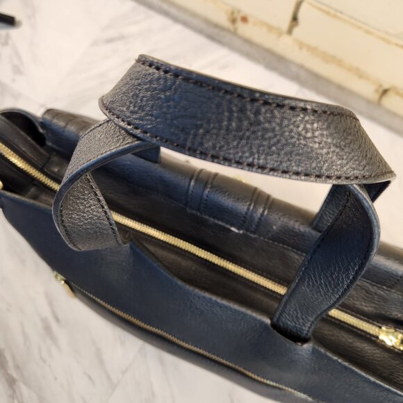 Steve Madden Black Leather Shoulder Bag Handbag Purse Xl - Picture 7 of 15